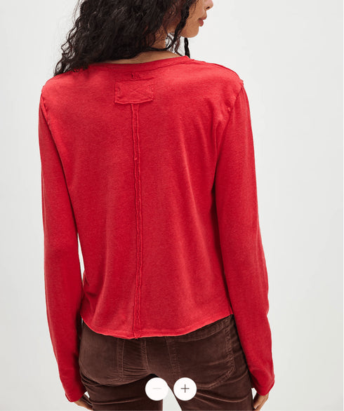 Nova Long Sleeve - We The Free - We The Free by Free People - Rococo Red